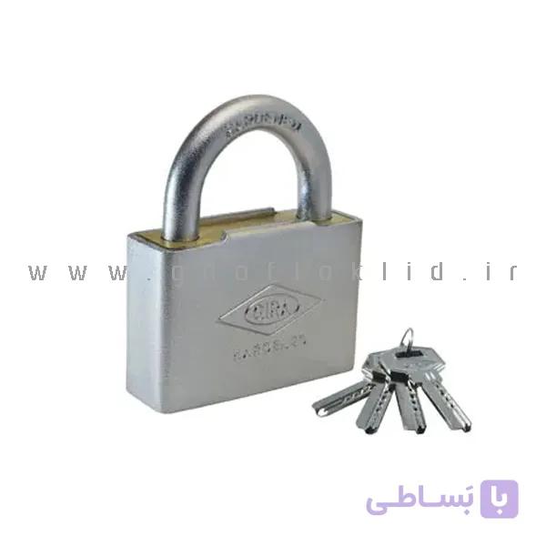 قفل اویز برنجی روکشدار گیرا  کد 028