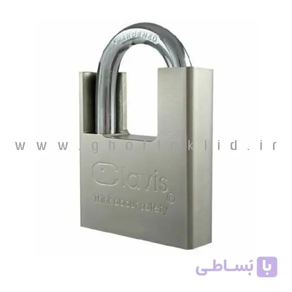 قفل آویز گاردار فولادی ( کلید ناودونی )