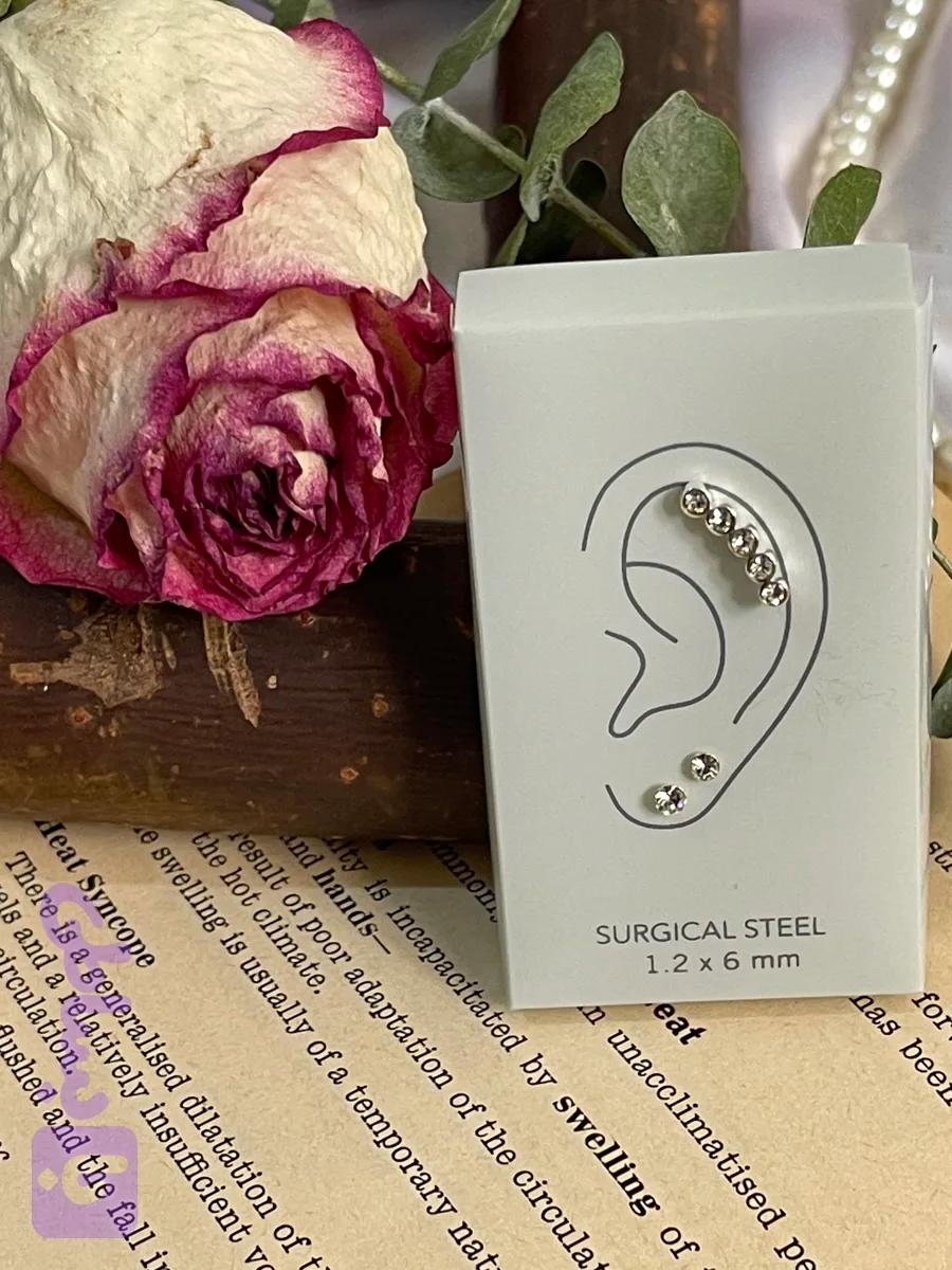 پک پیرسینگ نقره 925 — تصویر 1