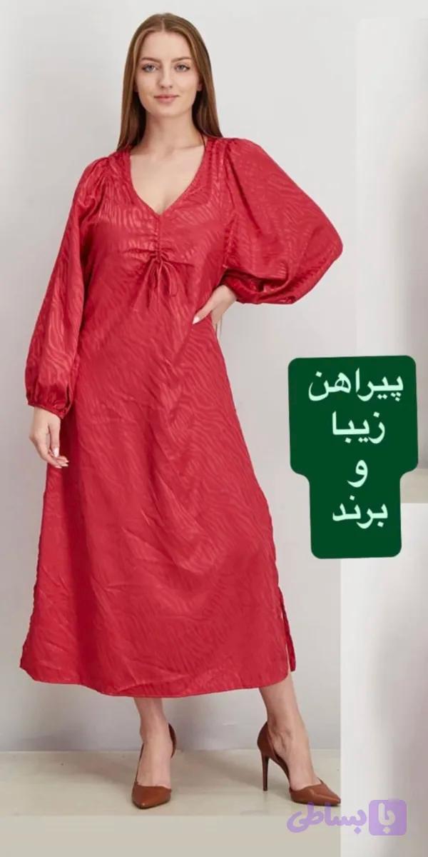 پیراهن مجلسی فیروزه ای — تصویر 1