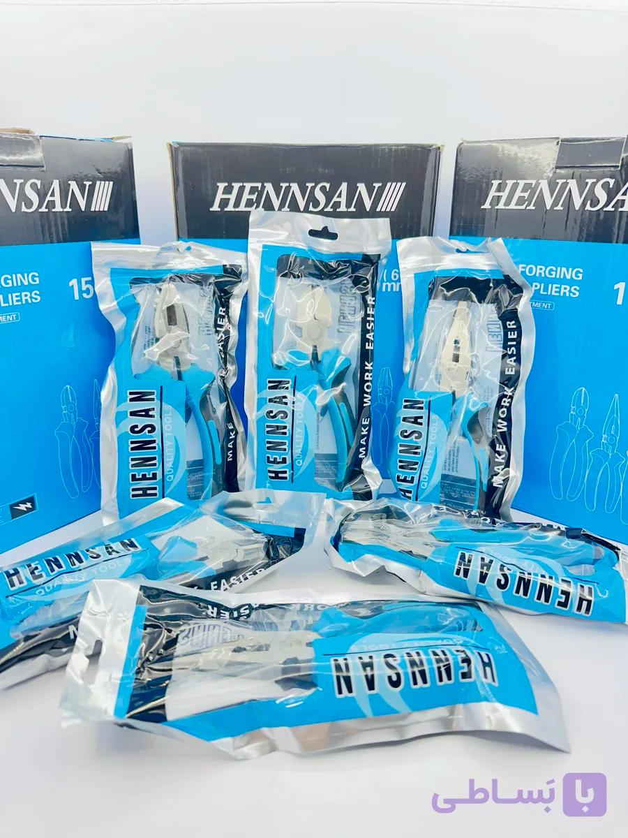 انبر دست سیم چین و دمباریک سایز۶ کیفت خوب برند هنسون HENNSAN