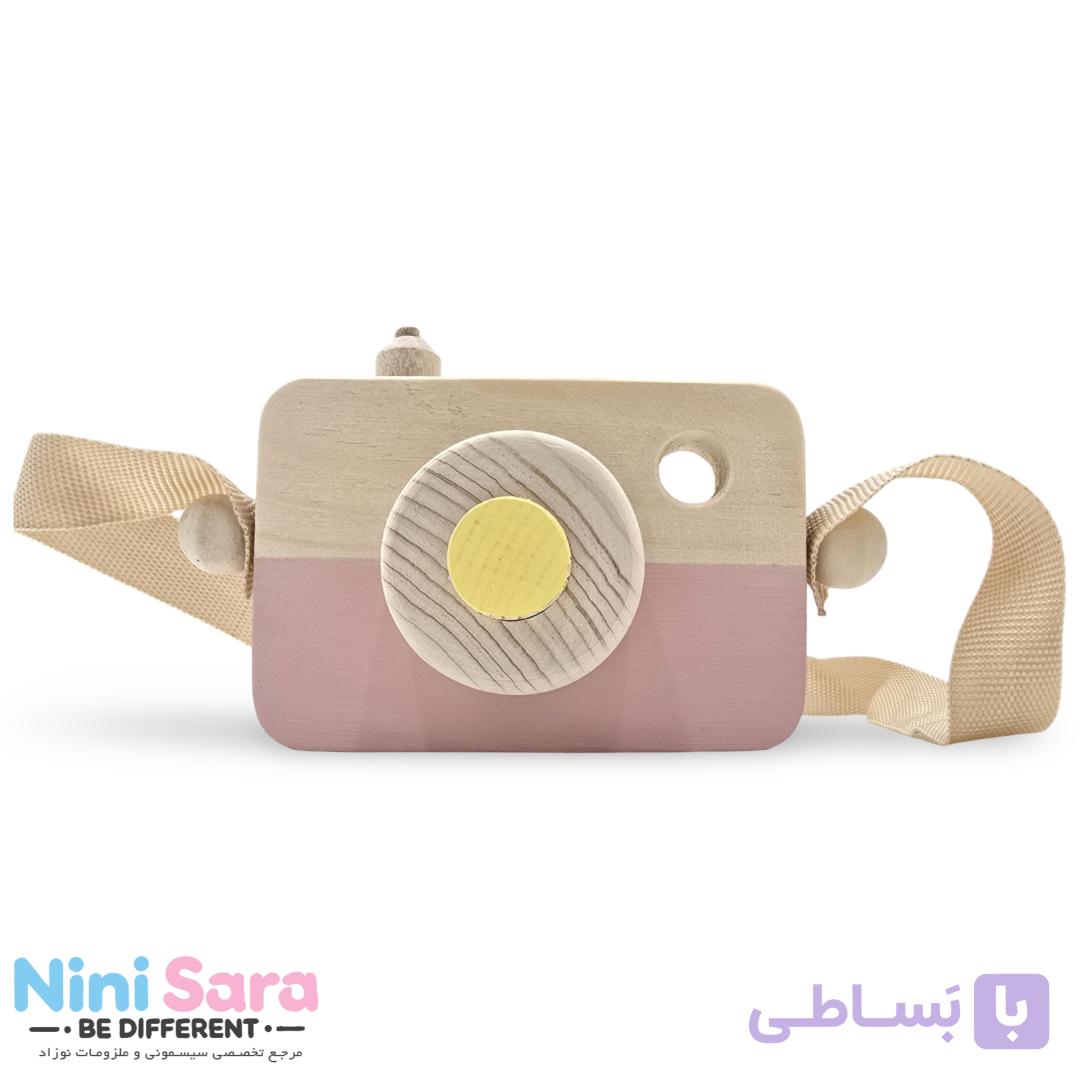 دوربین چوبی کودک طرح تدی اسباب‌بازی و دکور نوزاد