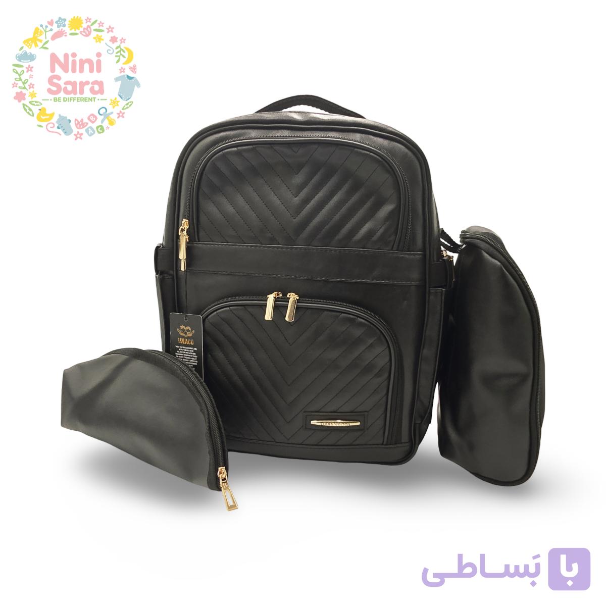 کیف و کوله نوزاد مدل کاراکو چرم در 4 رنگ