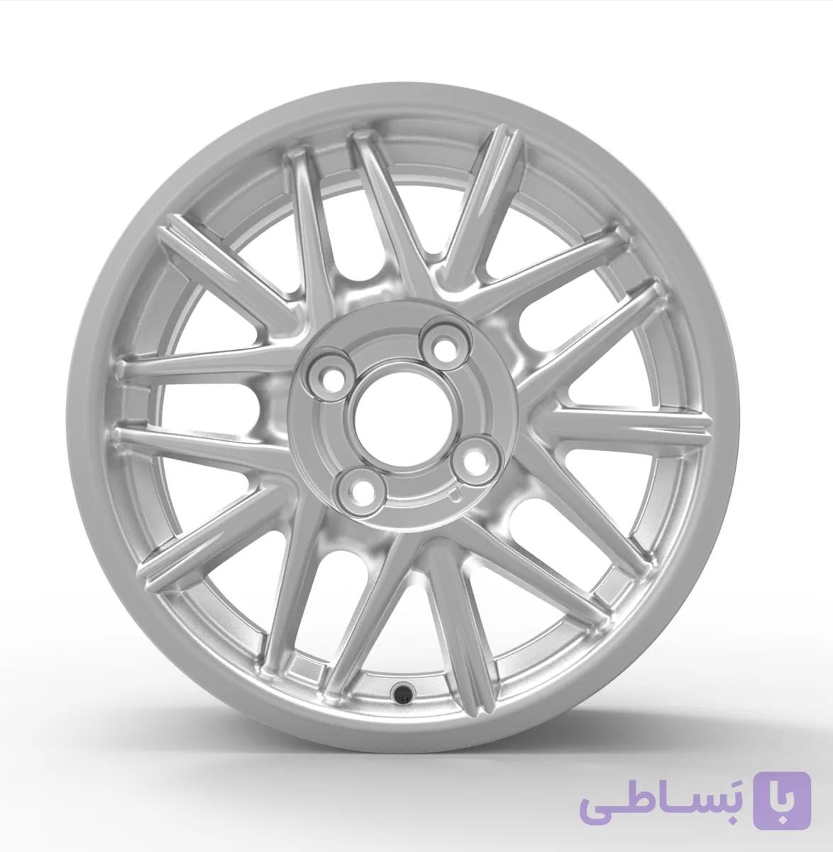 رینگ اسپرت اروند سایز 15 مدل خرچنگی کد IK016 رنگ نقره‌ای — تصویر 1