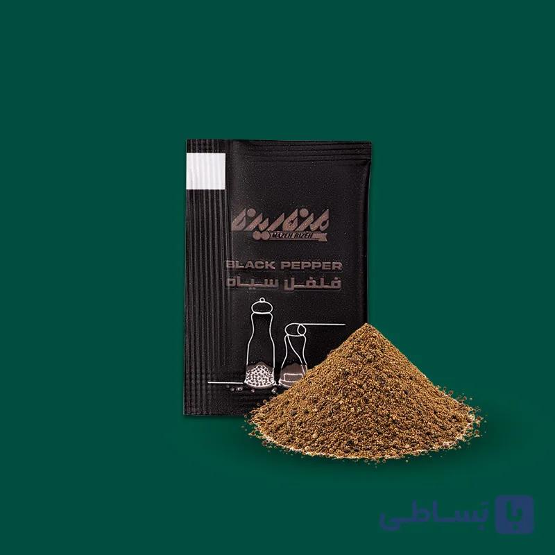ساشه فلفل سیاه تک نفره وزن 0/5 گرم کارتن 5000 تایی — تصویر 1