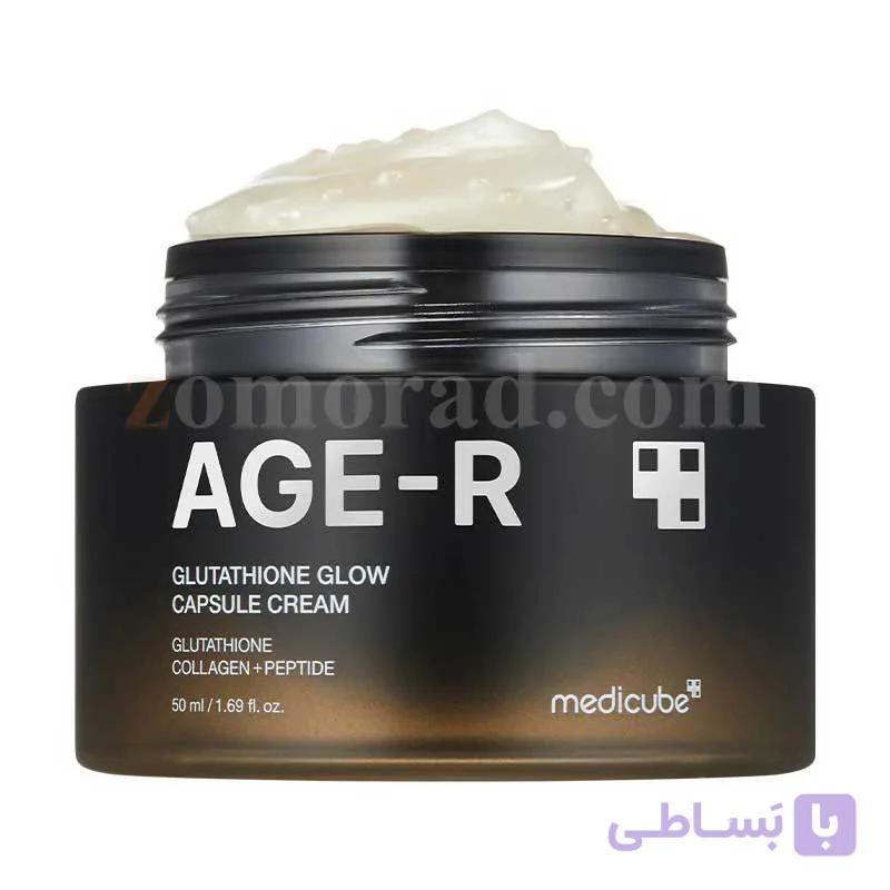 کرم کپسولی گلوتاتیون (کلاژن + پپتایت) مدیکیوب AGE-R – جوانساز – 50 میلی لیتر — تصویر 1