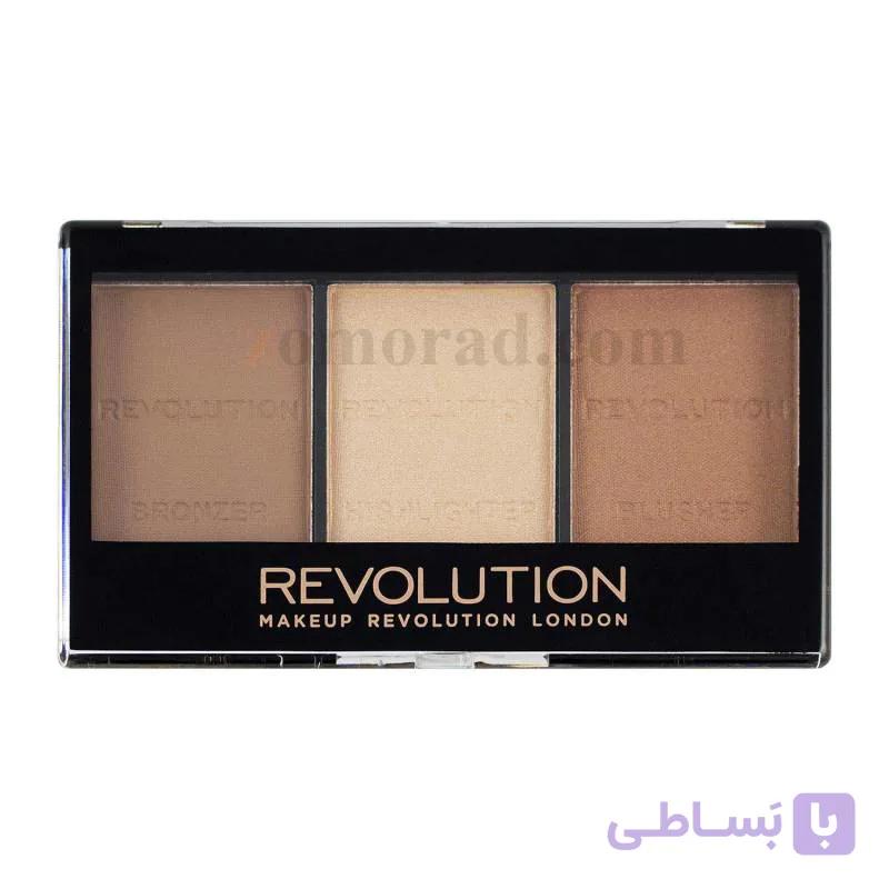 پالت سه کاره کانتور، هایلایتر و برنزر رولوشن مدل Ultra Light/Medium C04 – با 100% گارانتی — تصویر 1