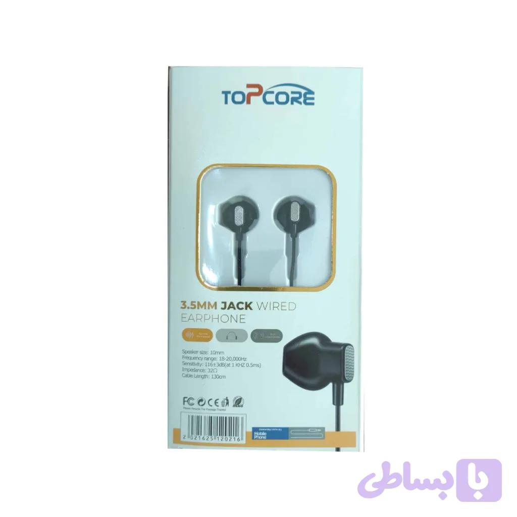هندزفری سیمی TOP CORE TP-02 — تصویر 1