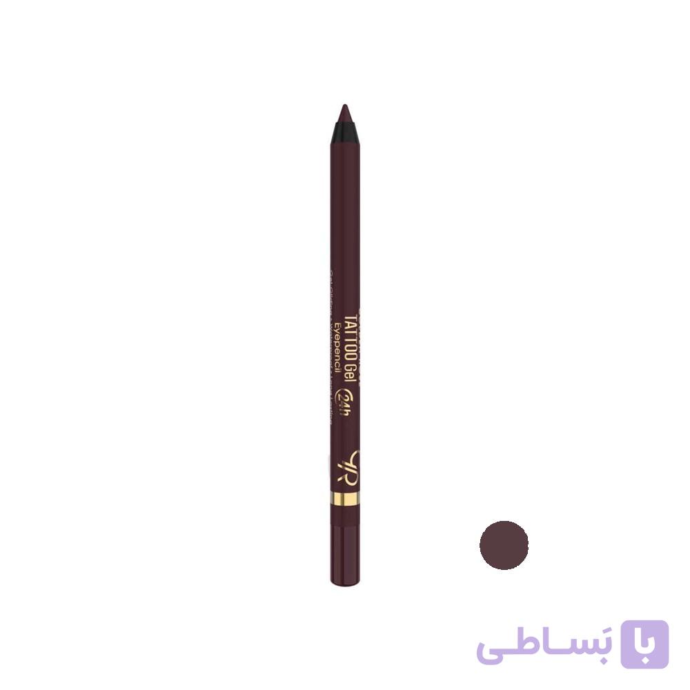مداد چشم ژلی ضد آب گلدن رز مدل TATTOO Gel شماره 117 رنگ Blackberry شاه توت