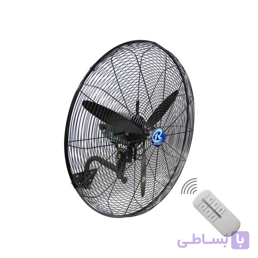پنکه صنعتی دیواری ریموت دار سایز 75 رین فن — تصویر 1