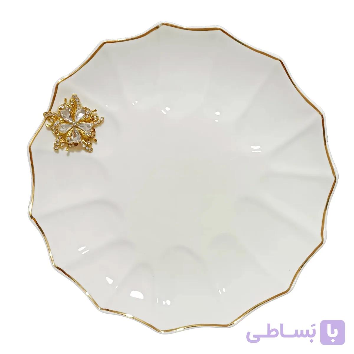 پیش دستی گل نگین دار برند MHB کد SK0946-11 — تصویر 1