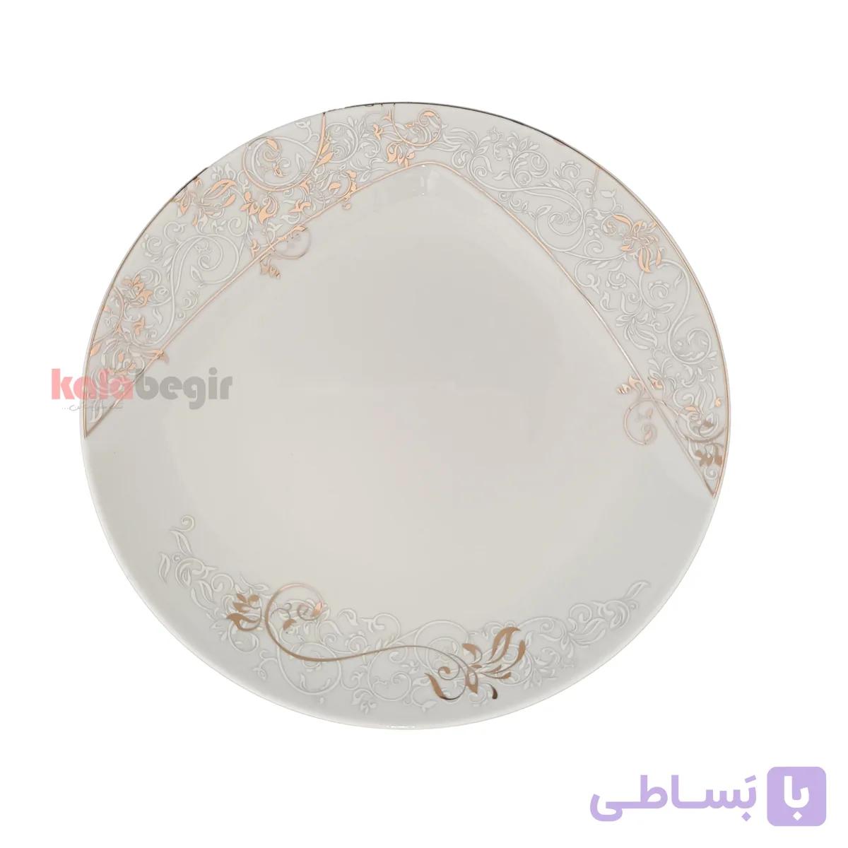 پیش دستی 19 چینی توس طرح تاماس خاکستری — تصویر 1