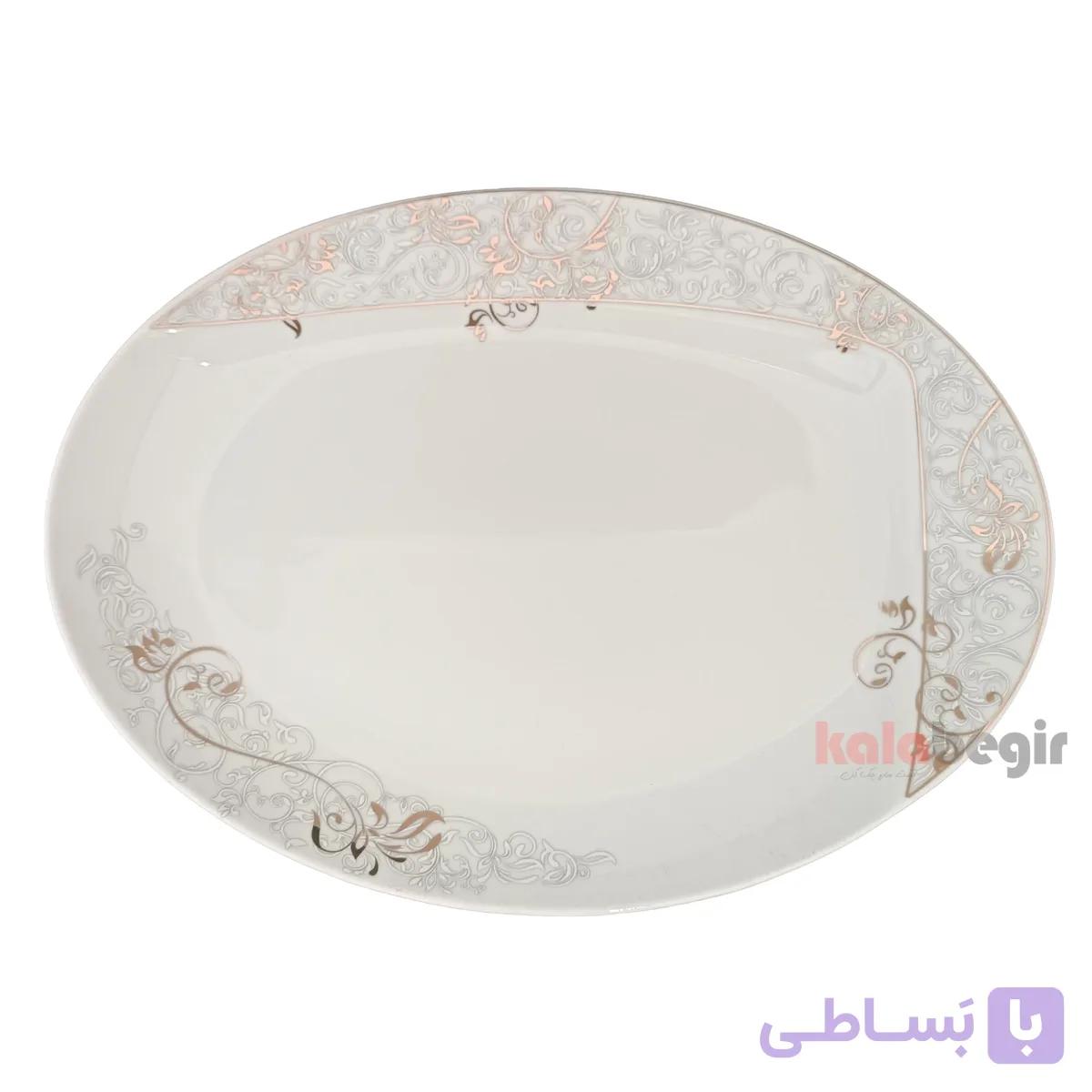 دیس 35 چینی توس طرح تاماس خاکستری — تصویر 1