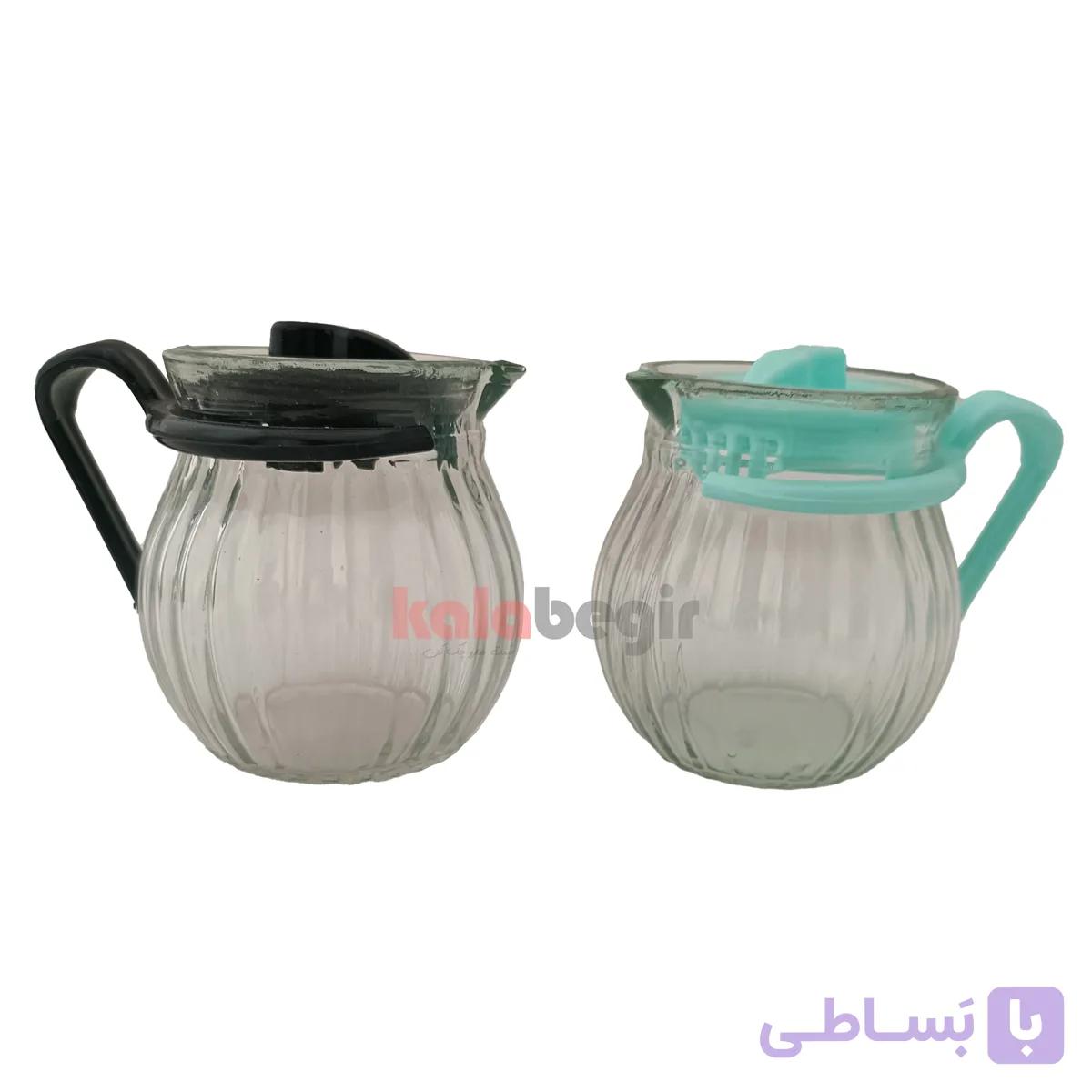 قوری دم کنی زعفران بلور درب دار — تصویر 1