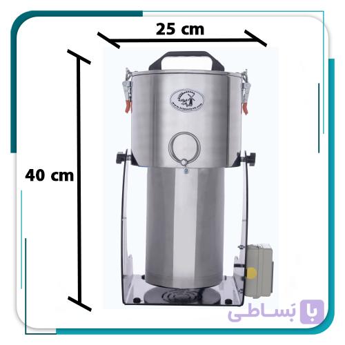 دستگاه آسیاب گهواره‌ ای 4 لیتری (2400w) — تصویر 1