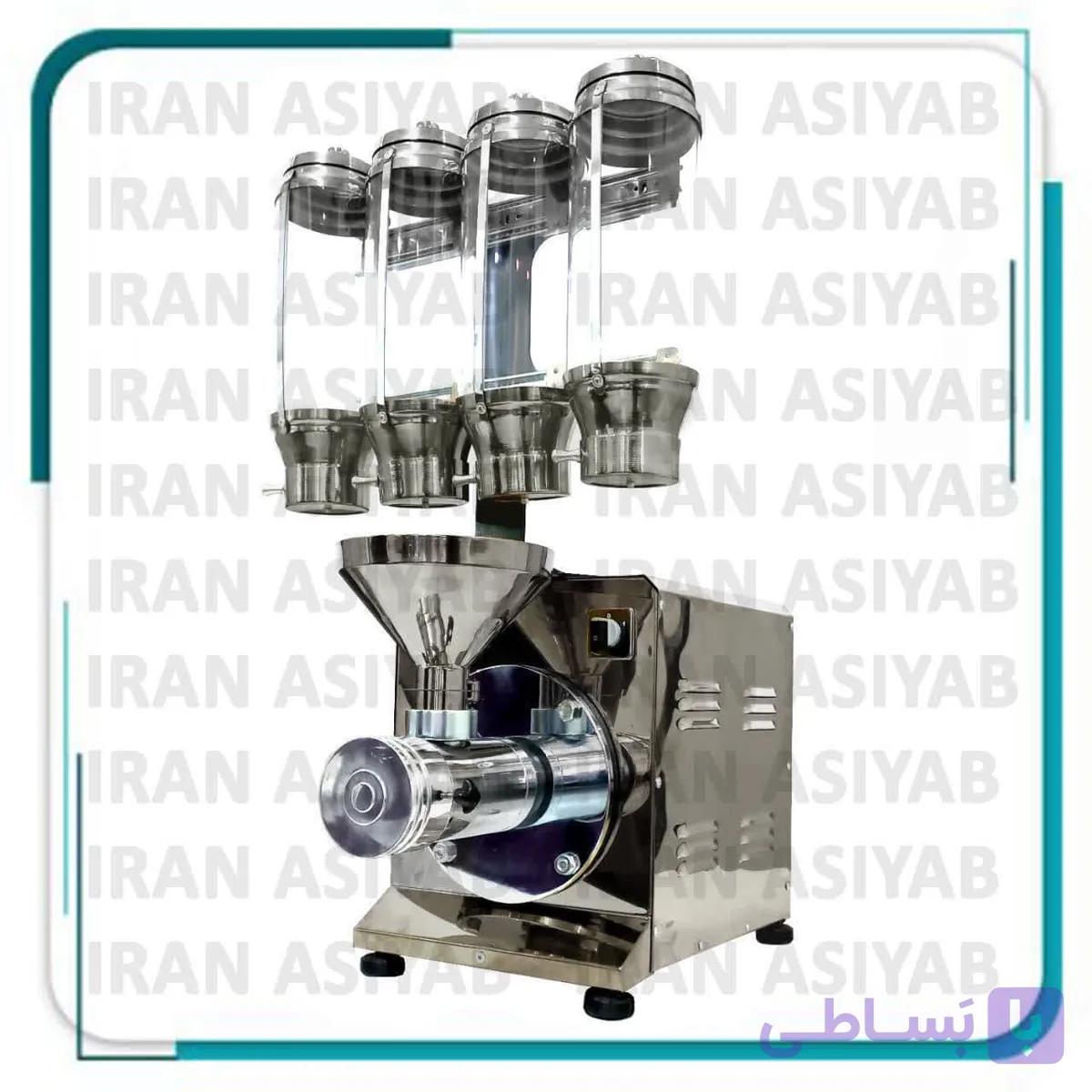 دستگاه کره گیری بادام زمینی 4 مخزنه استیل طلایی 3 اسب توربو – خطی — تصویر 1