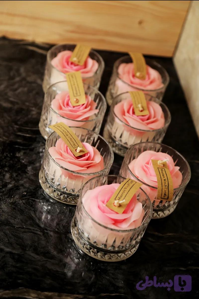 شمع دستساز گل رز