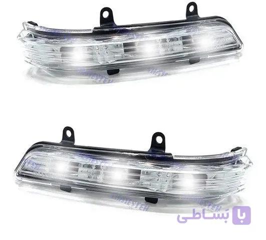 راهنما آینه بغل پژو پارس نور یخی بسته 2عددی — تصویر 1