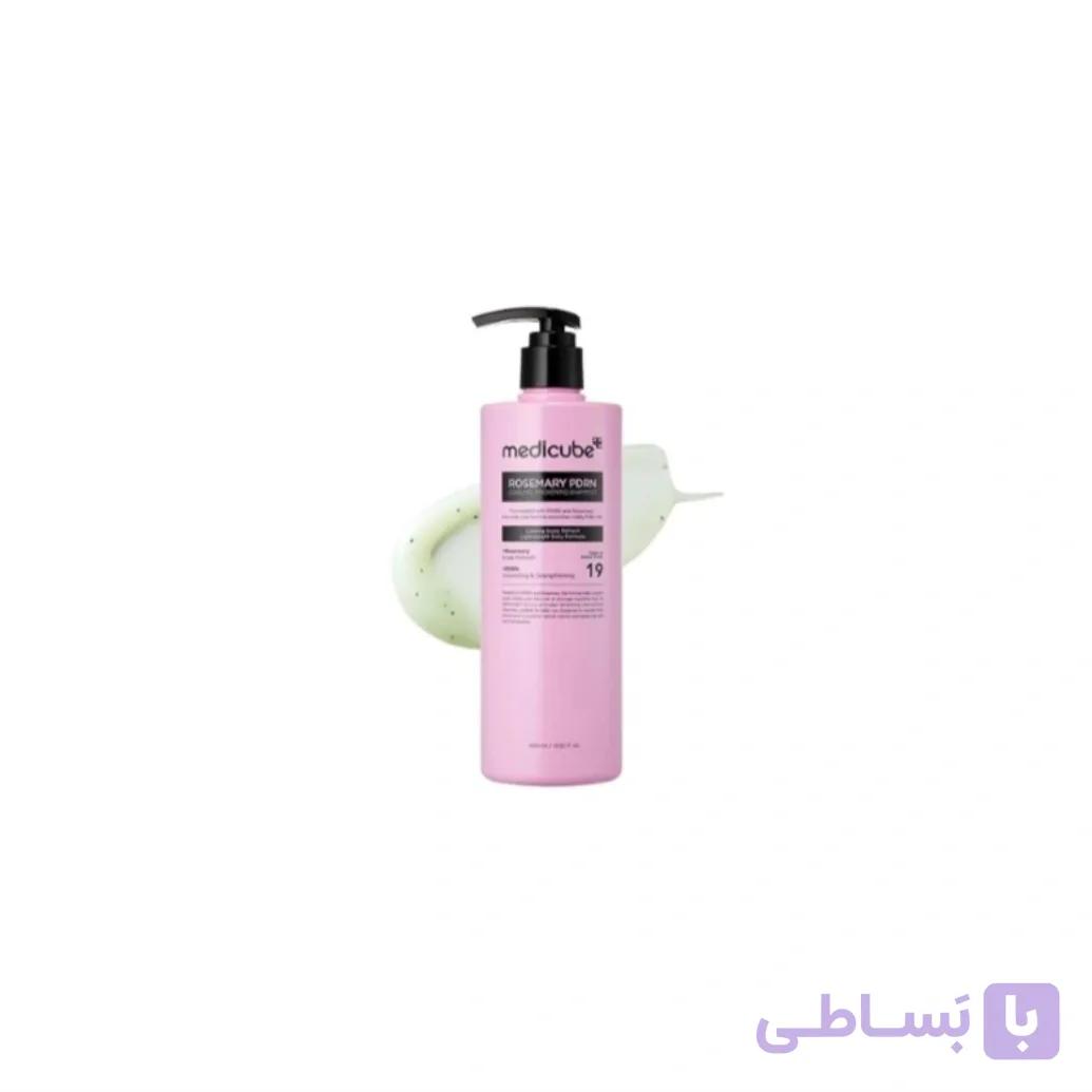 شامپو رزماری PDRN مدی‌کیوب 400 میل (Rosemary PDRN Cooling Thickening Shampoo) — تصویر 1