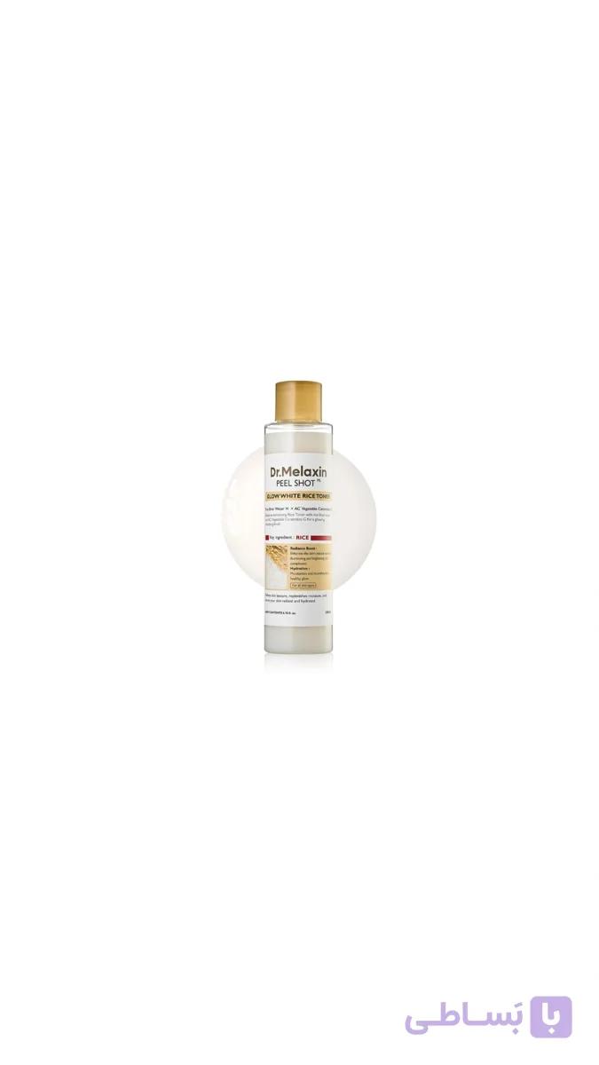 تونر درخشان کننده پیل شات برنج سفید دکتر ملاکسین _روشن کننده و شفاف کننده Dr.Melaxin Peel Shot Glow White Rice Toner — تصویر 1