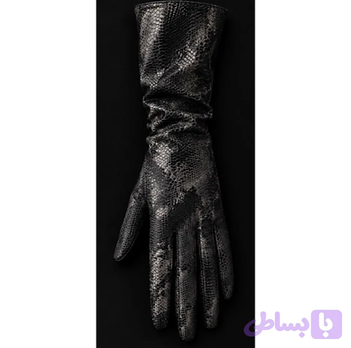 دستکش چرم پوست ماری
