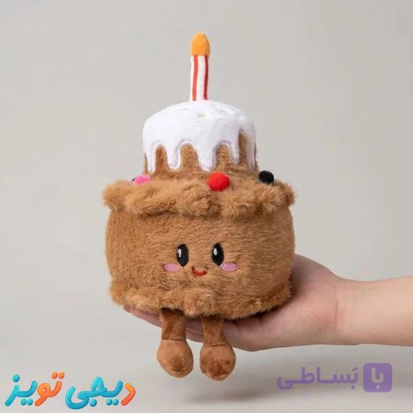 کیک تولد شکلاتی پولیشی فانتزی با شمع