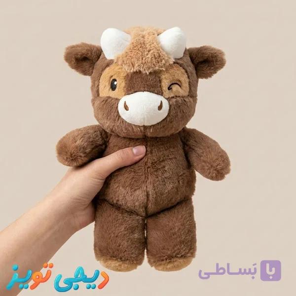 عروسک دونده مدل گاو هایلند 35 سانت