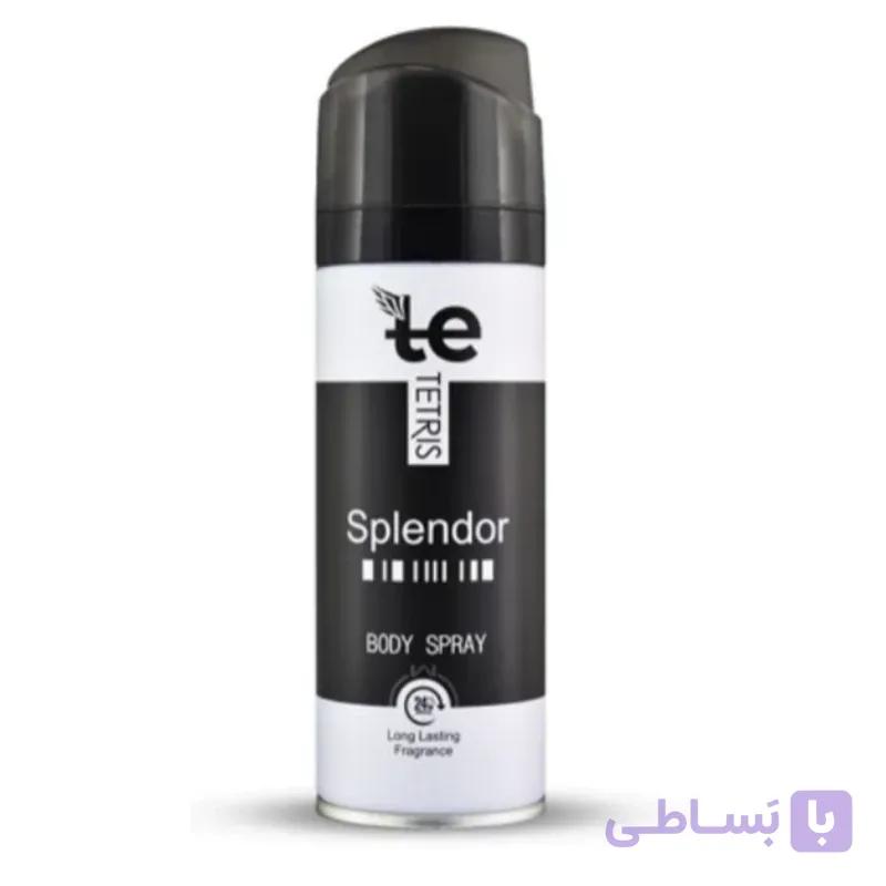 بادی اسپری تتریس مدل اسپلندور (Splendor) | رایحه‌ای زنانه، گرم و ماندگار