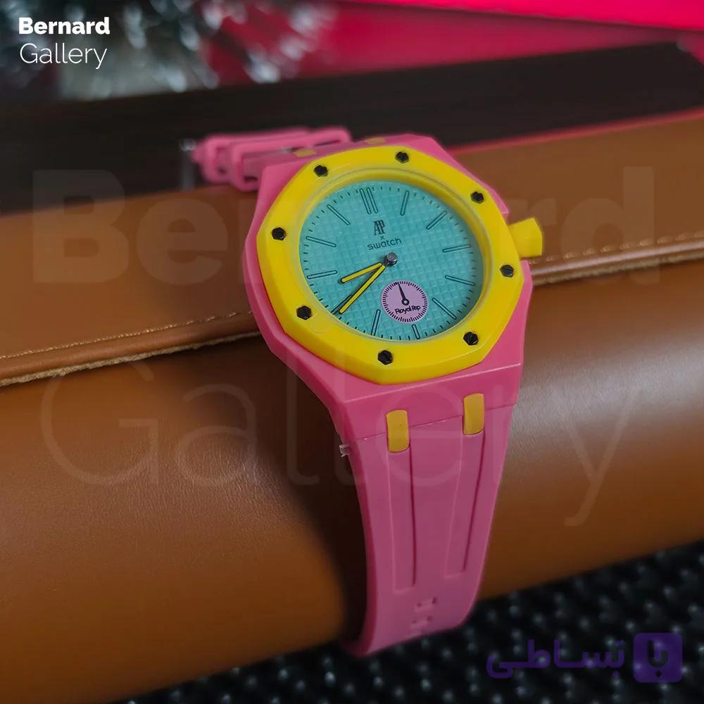 ساعت مچی اودمارپیگه سواچ رویال پاپ Audemars Piguet x Swatch | Royal Pop OTG ROZ به همراه بند مچی — تصویر 1