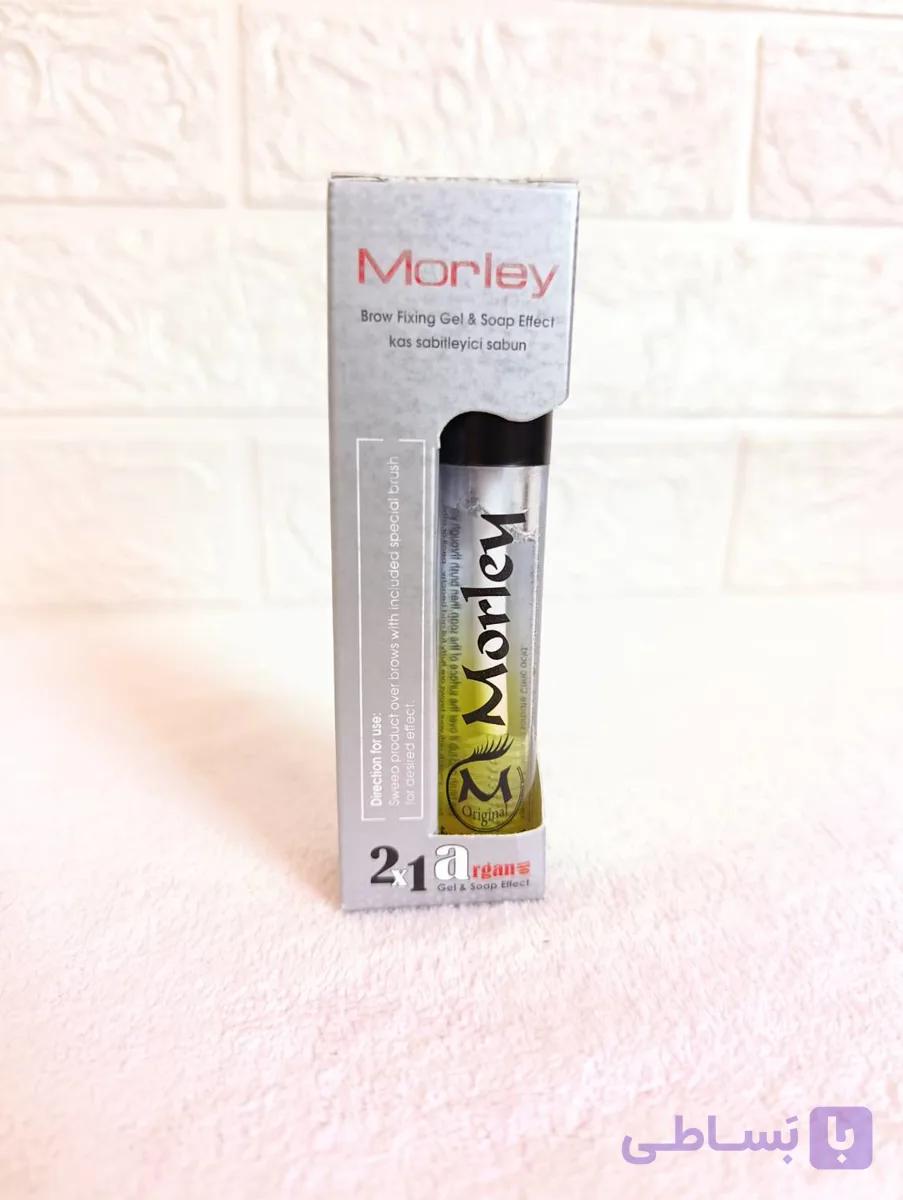 ژل فیکس و صابون ابرو مورلی مدل Brow Fixing Gel & Soap Effect حاوی روغن آرگان