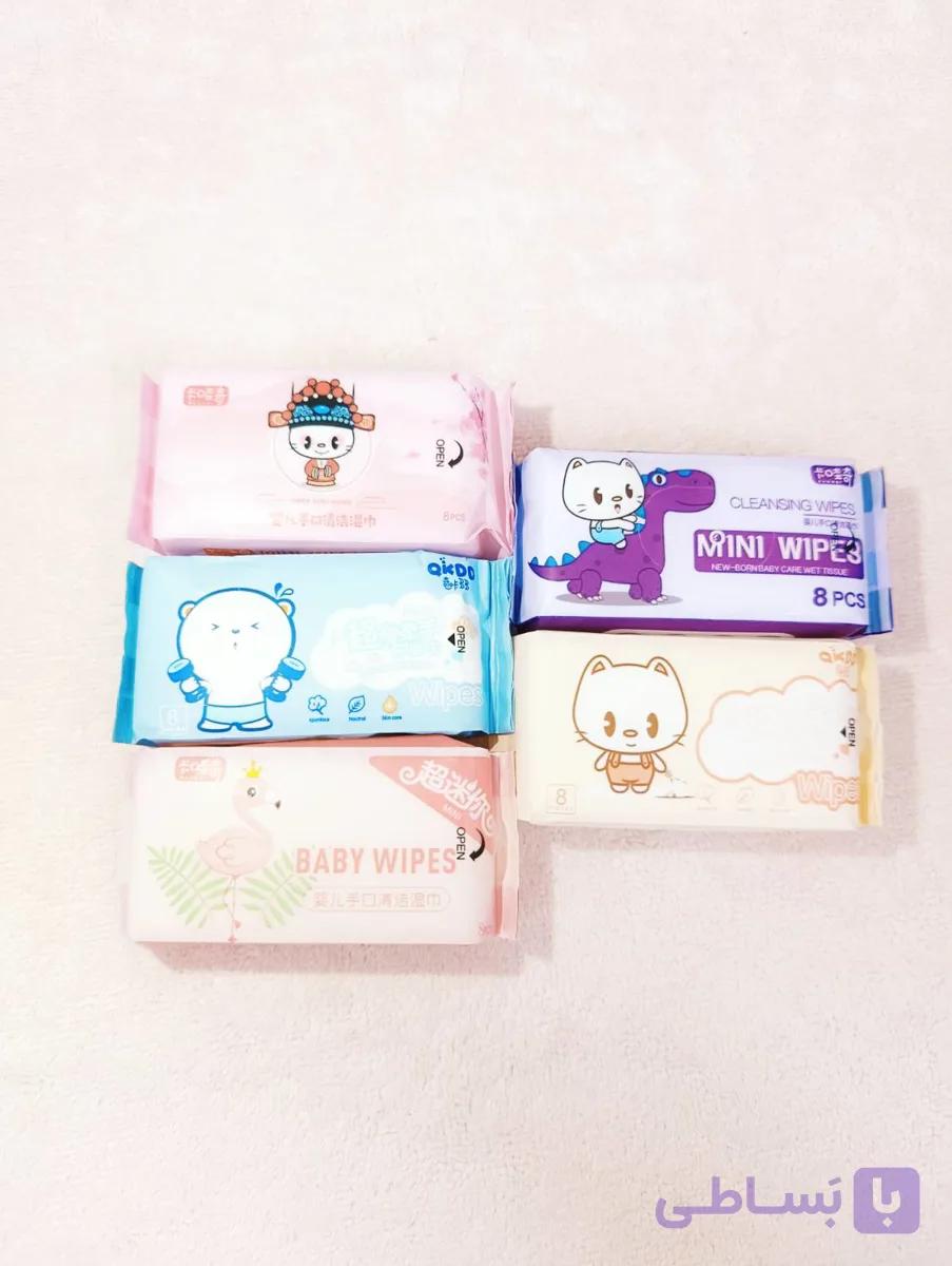 دستمال مرطوب جیبی فانتزی Mini Wipes | کوچک، کاربردی و مناسب کیف و سفر — تصویر 1