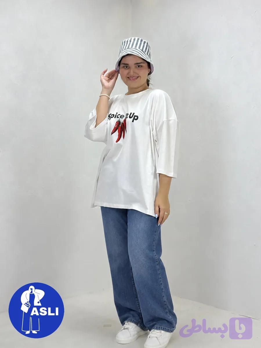 شلوار واید لگ denim سایز بزرگ