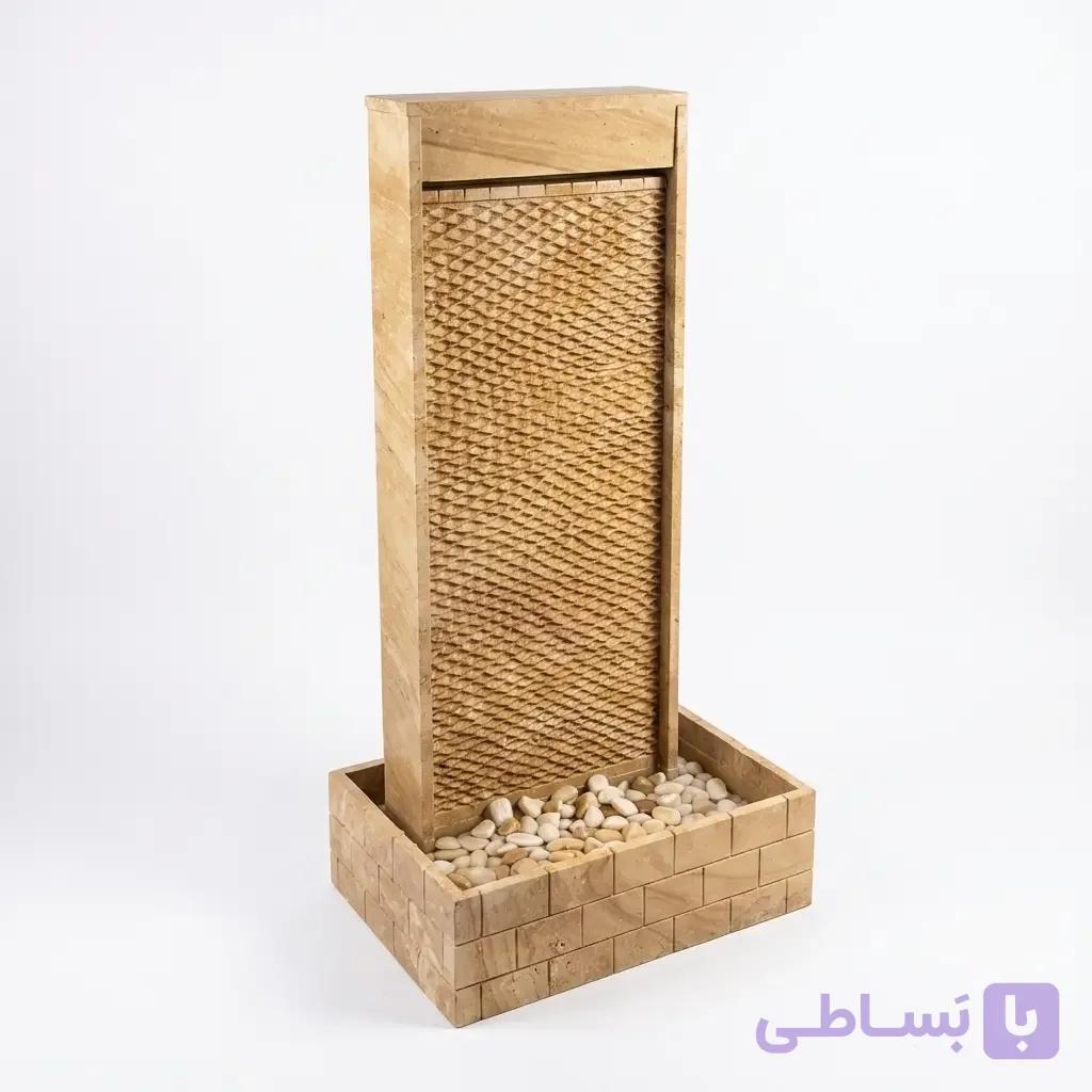 آبنمای سنگی کرم کتیبه‌ای کلاسیک