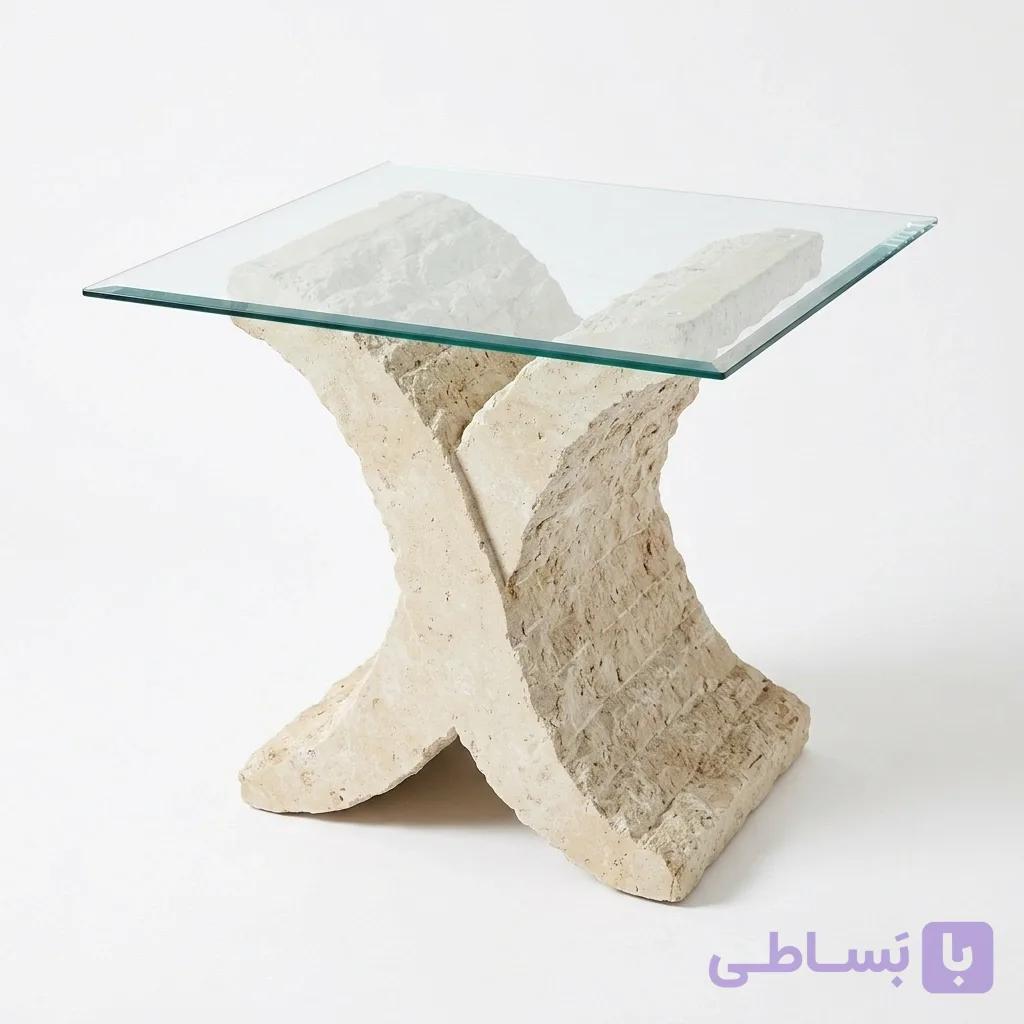 پایه میز سنگی طرح X ابزارخورده