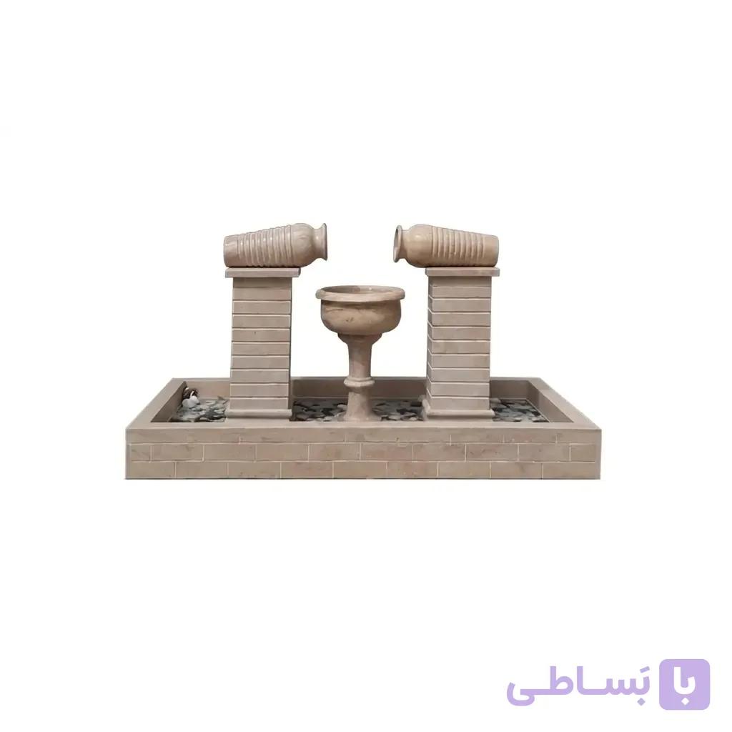 آبنمای ویلایی طرح دو کوزه متقارن