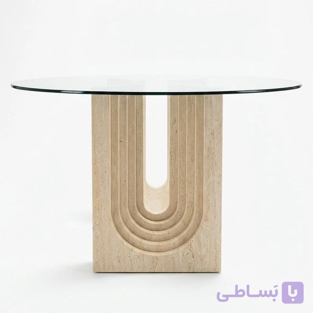 پایه میز سنگی فانتزی پلکانی