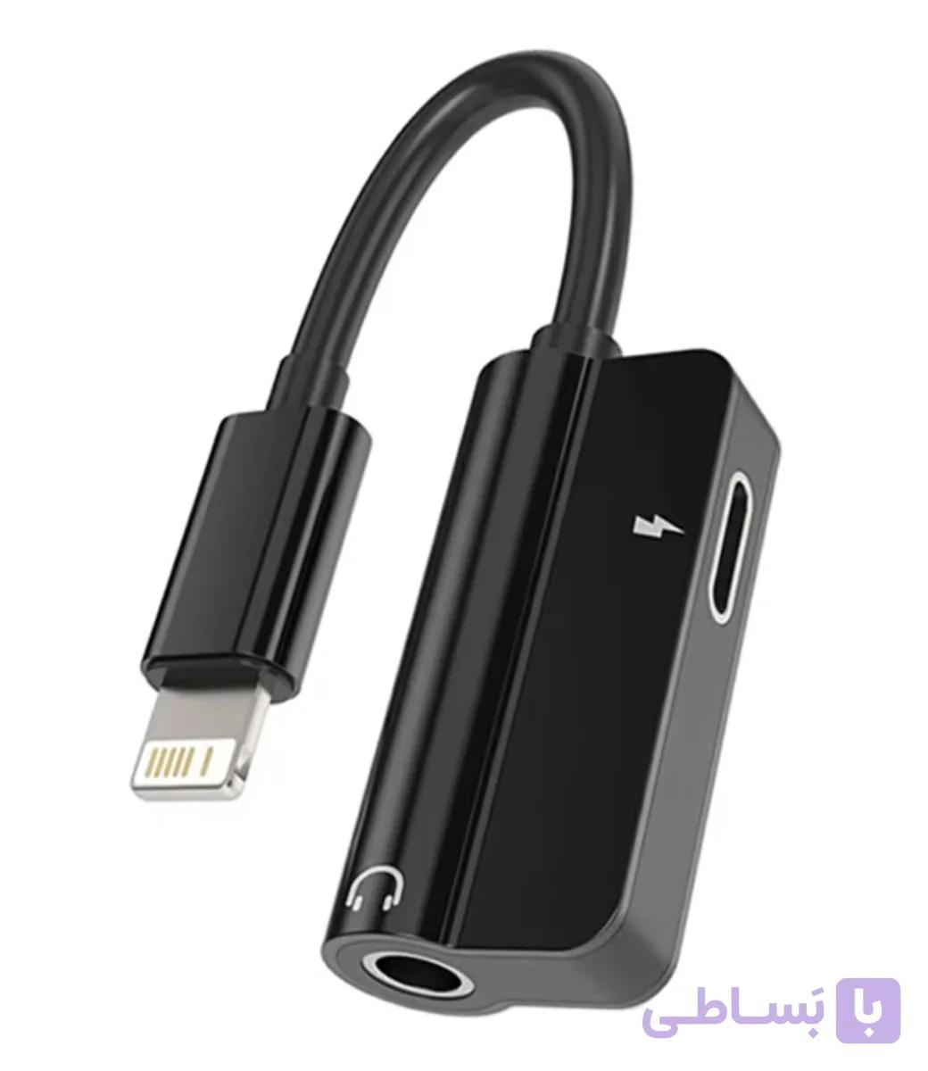 کابل تبدیل AUX و شارژ آيفون ( Apple ) – سه کاره — تصویر 1