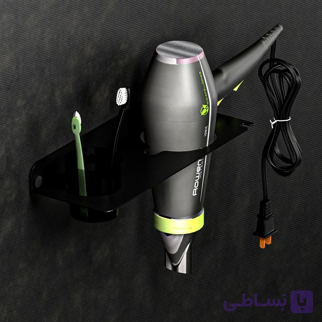 پایه سشوار و جای مسواک مدل لوسی — تصویر 1