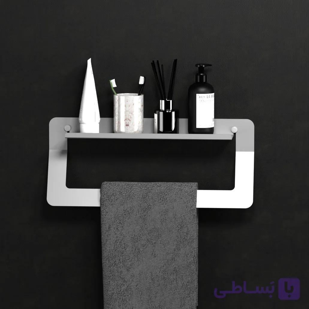 آویز حوله و شلف حمام مدل 36 لوسی — تصویر 1