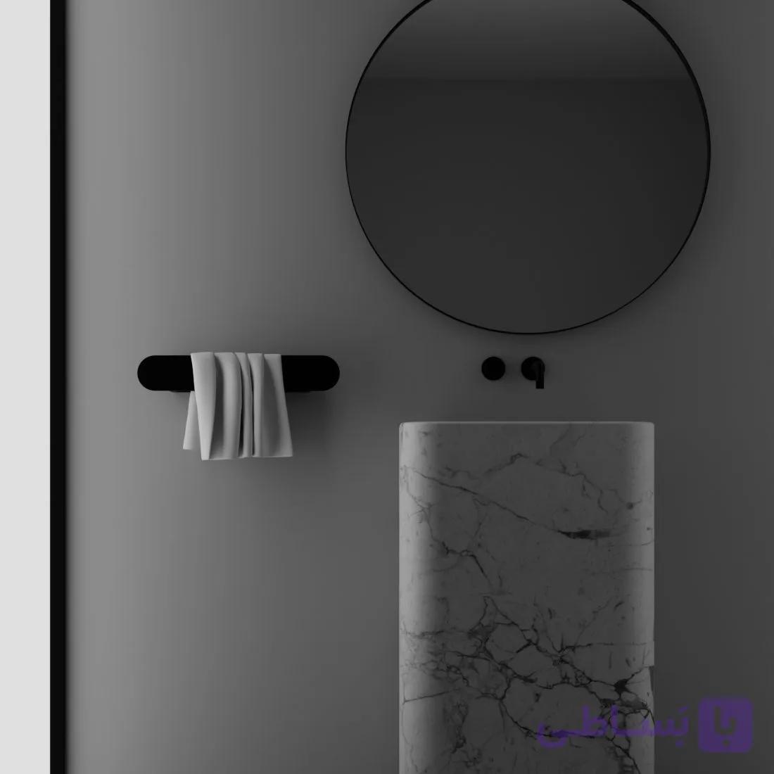آویز حوله مدل CURVE — تصویر 1