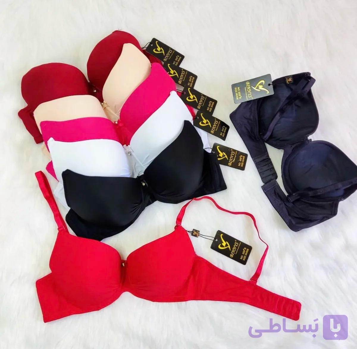 سوتین زنانه اسفنجی جکدار وارداتی کد 009 رنگی مارک بینیس ( بسته ۱۲ تایی ) — تصویر 1