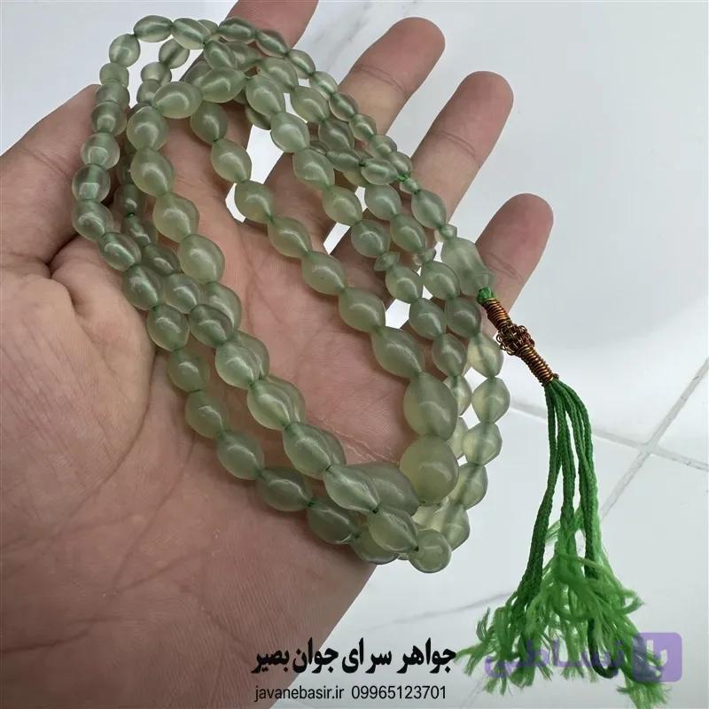 تسبیح شاه مقصود ۱۰۱ دانه اصلی؛ سنگ معدنی و کهنه — تصویر 1