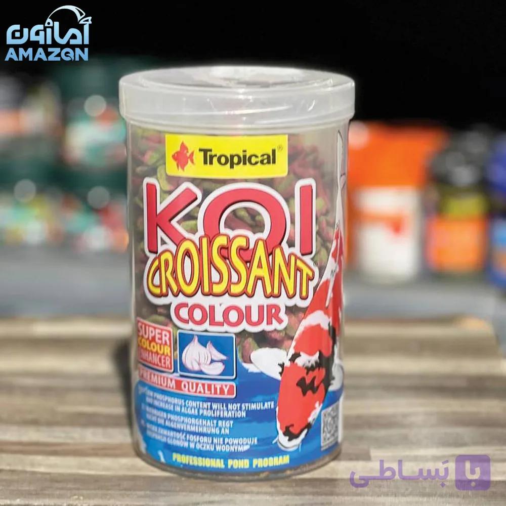 غذای ماهی کوی 1000میلی Tropical Koi Croissant Colour — تصویر 1
