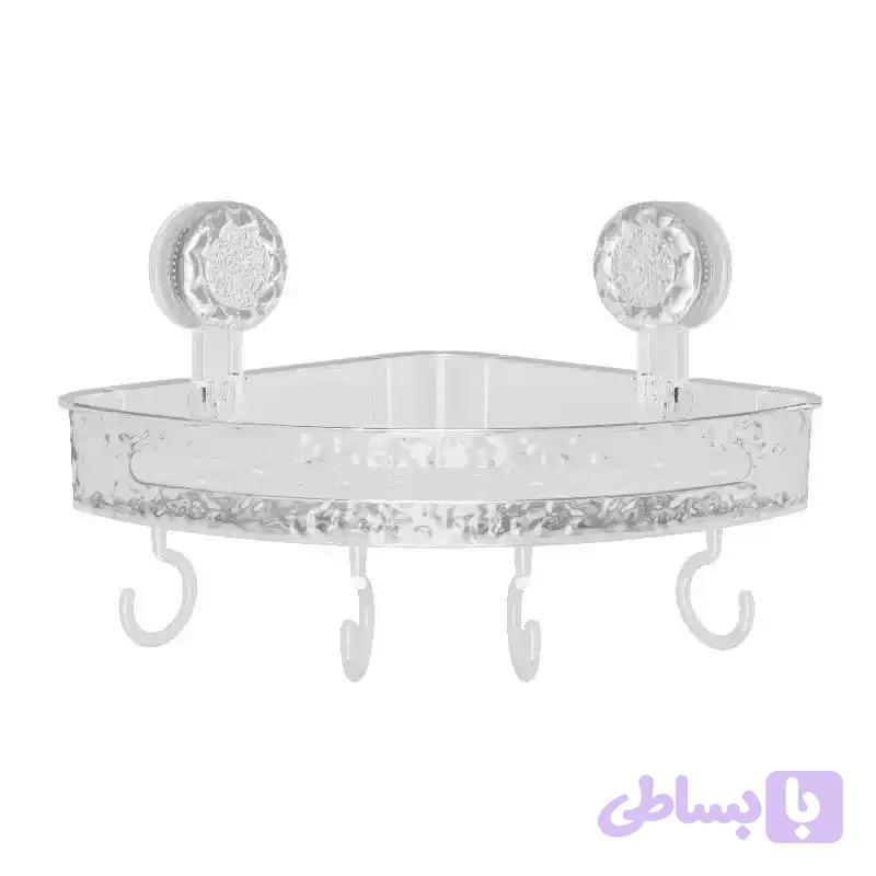 شلف گوشه حمام اکرولیک مثلثی مدل وکیومی — تصویر 1