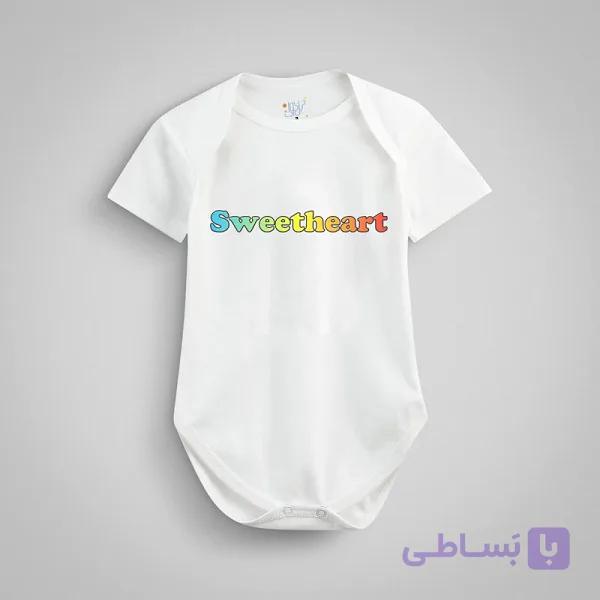 بادی آستین کوتاه نوزادی نیل کوک SWEETHEART — تصویر 1