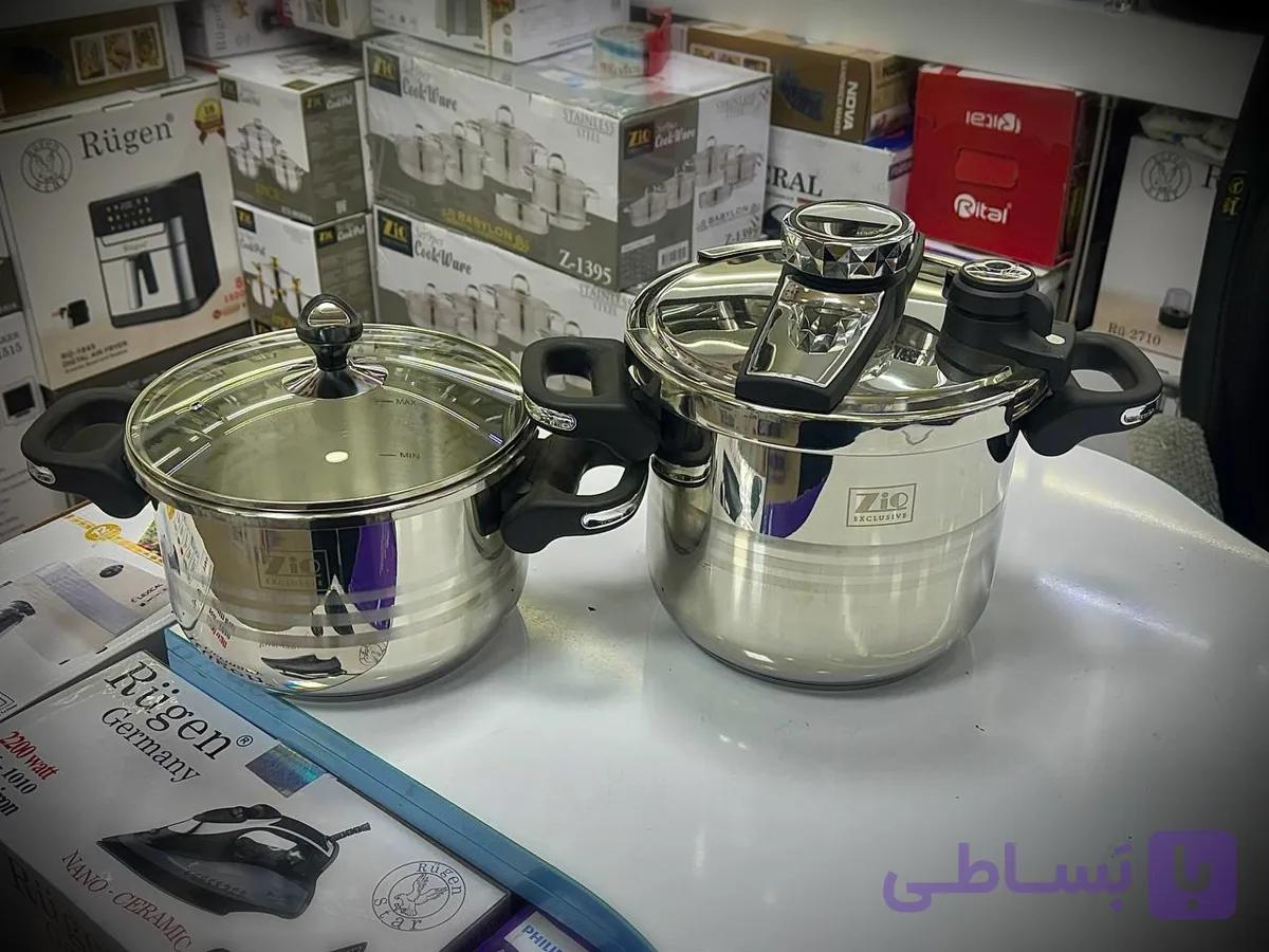 زودپز دوقلو زیو 5+7 مدل 1655 — تصویر 1