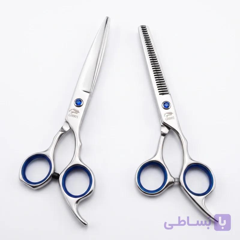 ست حرفه‌ای قیچی کوتاهی و پیتاژ لوپینا (Lopina) مدل GH001 و GH002 — تصویر 1