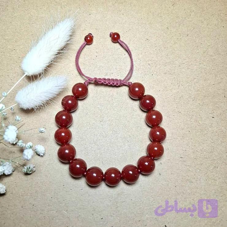 دستبند عقیق سرخ درجه 1 — تصویر 1