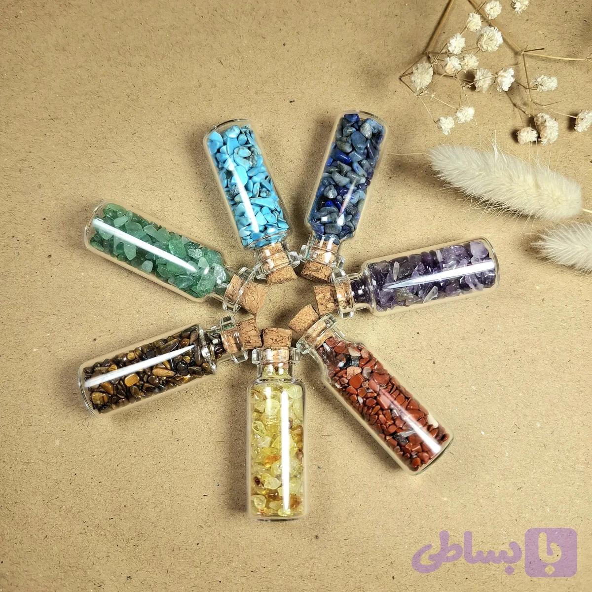 پک هفت چاکرا شیشه ای — تصویر 1