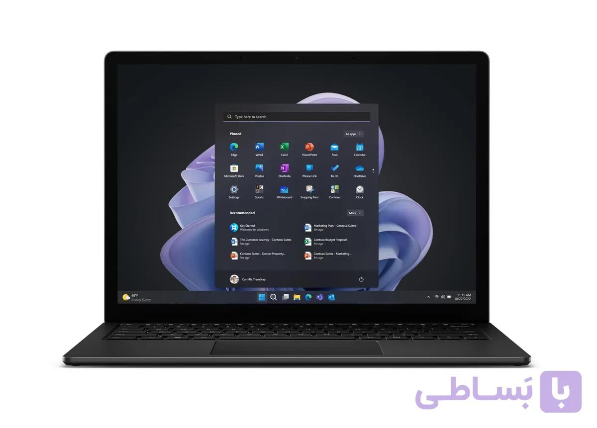 لپ تاپ استوک Microsoft Surface Laptop 5 Core i5-1245U Black — تصویر 1